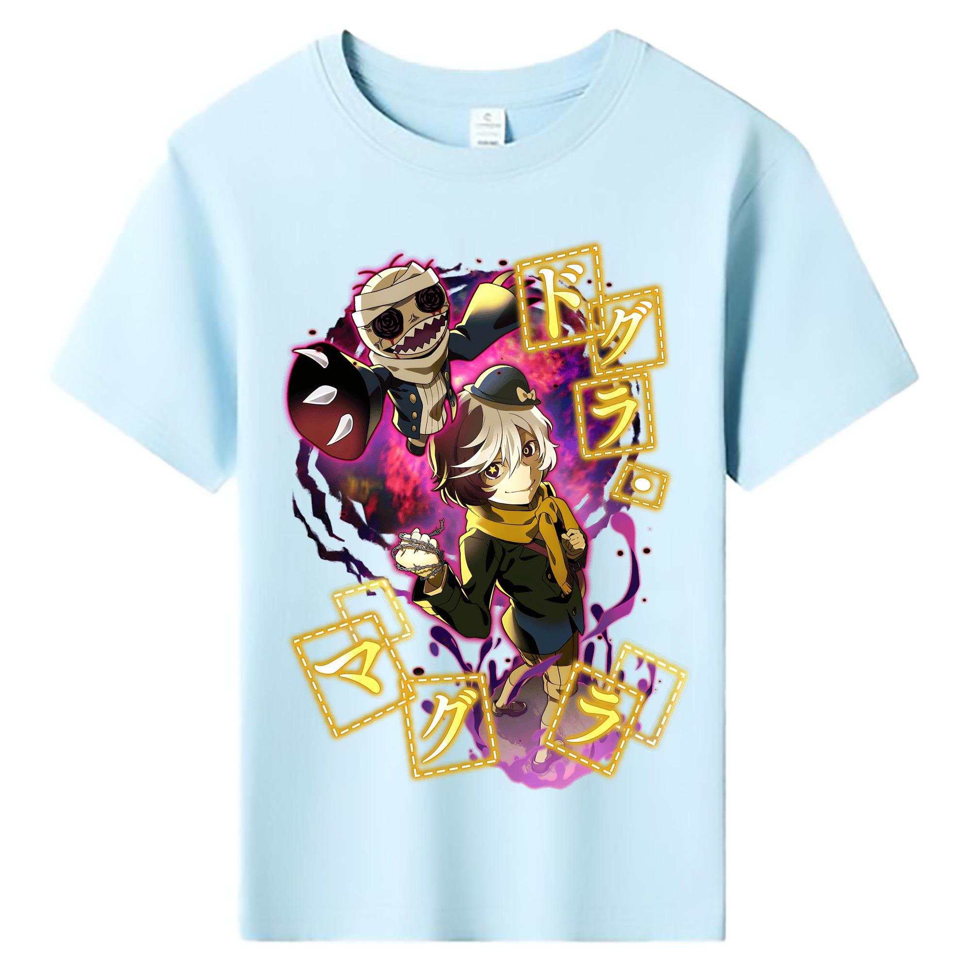 （画像用） 文豪ストレイドッグス Bungo Stray Dogs 綿100％キッズTシャツ（フロントプリント）